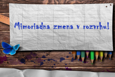 Interné oznámenia (zmeny vo výučbe)