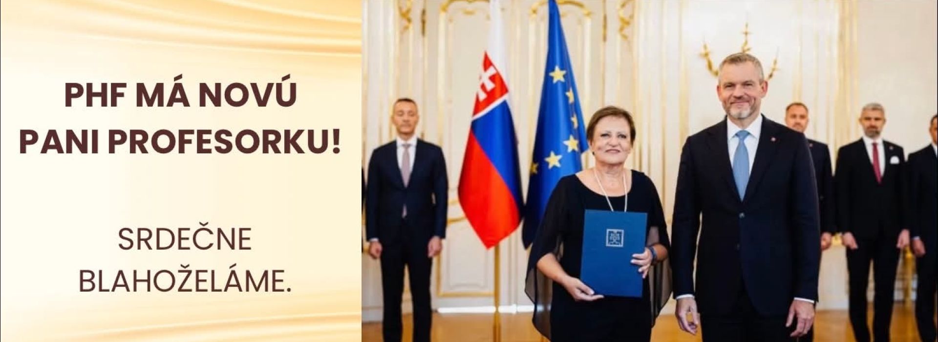 PHF má novú pani profesorku!
